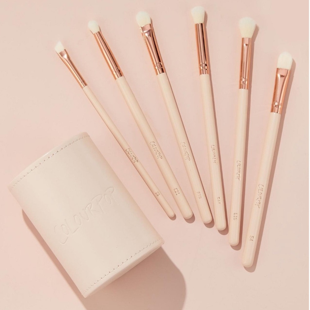 $13❤️‍🔥 LAST 1! Colourpop Brush of an Eye Brush Set w/ Holder🪞 NEW IN BOX - Picture 3 of 6